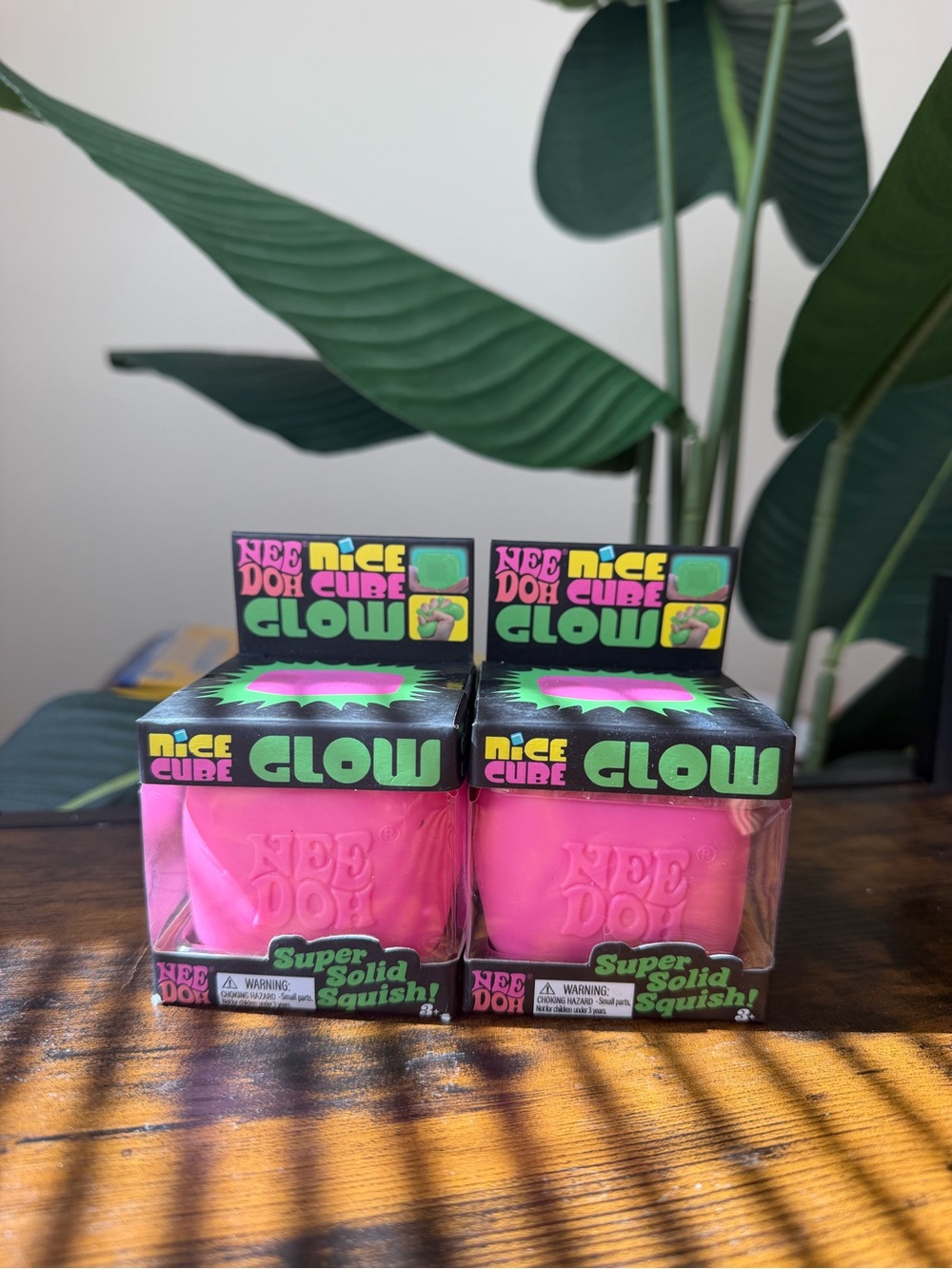 Glow Super Solid Squish Pink Cube - Kids Bath & Skin Play